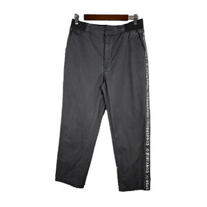 Converse Men's Small Gray Elastic Waist Straight Leg‎ Streetwear Skater Urban